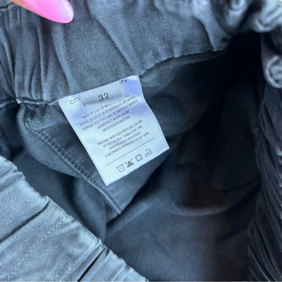 Citizens Of Humanity Charcoal Elastic Waist Pants - Picture 3 of 4